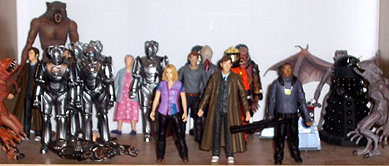 Alfie's Former Collection of Doctor Who Action Figures