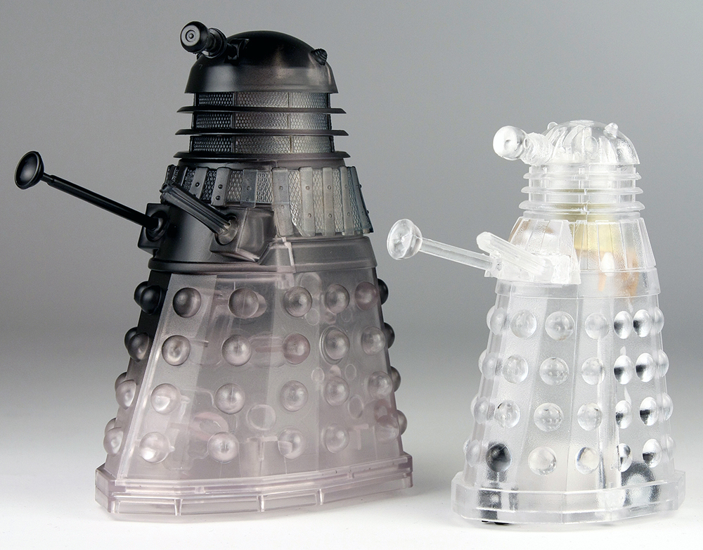 Anti-Reflecting Dalek and Dapol Transmat Dalek