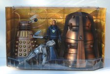Dalek Thay, Destroyed Cyberman, Mickey Smith with Void Transporter Device and Genesis Ark