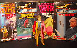 Target Books: Doctor Who The Mysterious Planet, Terrance Dicks; Mindwarp The Trial of a Timelord, Philip Martin; Terror of the Vervoids, Pip and Jane Baker; The Ultimate Foe, Pip & Jane Baker