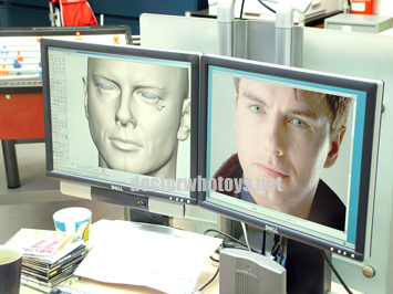 Captain Jack Harkness Digital Sculpt and Reference Comparison - All images exclusively approved for use only on doctorwhotoys.net by Designworks, Character Options and BBC