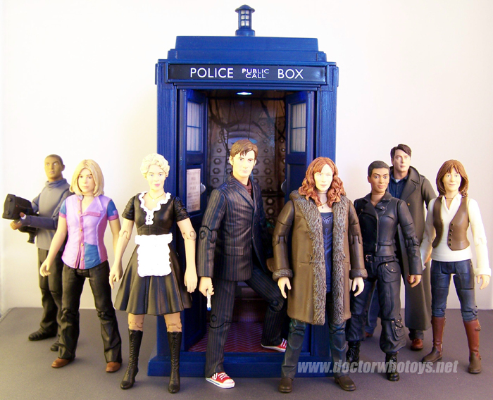 Doctor Who Action Figures - Mickey Smith, Rose Tyler, Astrid Peth, The Doctor, Donna Noble, Martha Jones, Captain Jack Harkness and Sarah Jane Smith