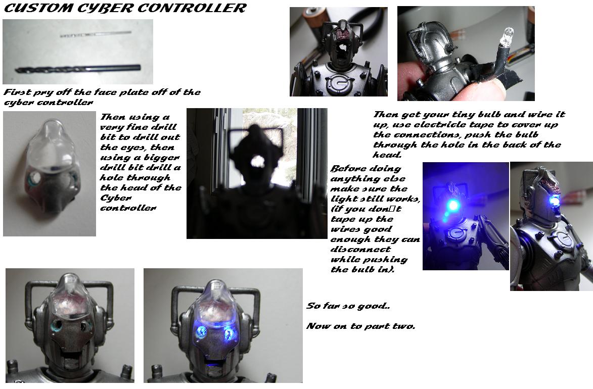 Customized Doctor Who Toy: Cyber Controller from 5 Inch Cyber Controller & Guards