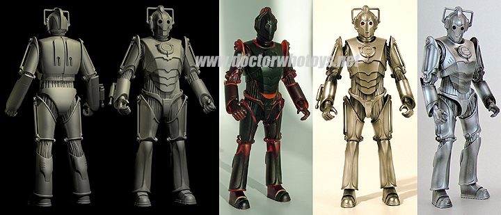 The Creation of Freeform Cyberman - All images exclusively approved for use only on doctorwhotoys.net by Designworks, Character Options and BBC
