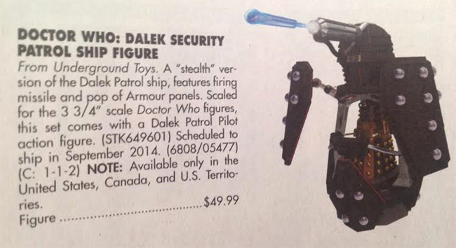 Dalek Security Patrol Ship Preview