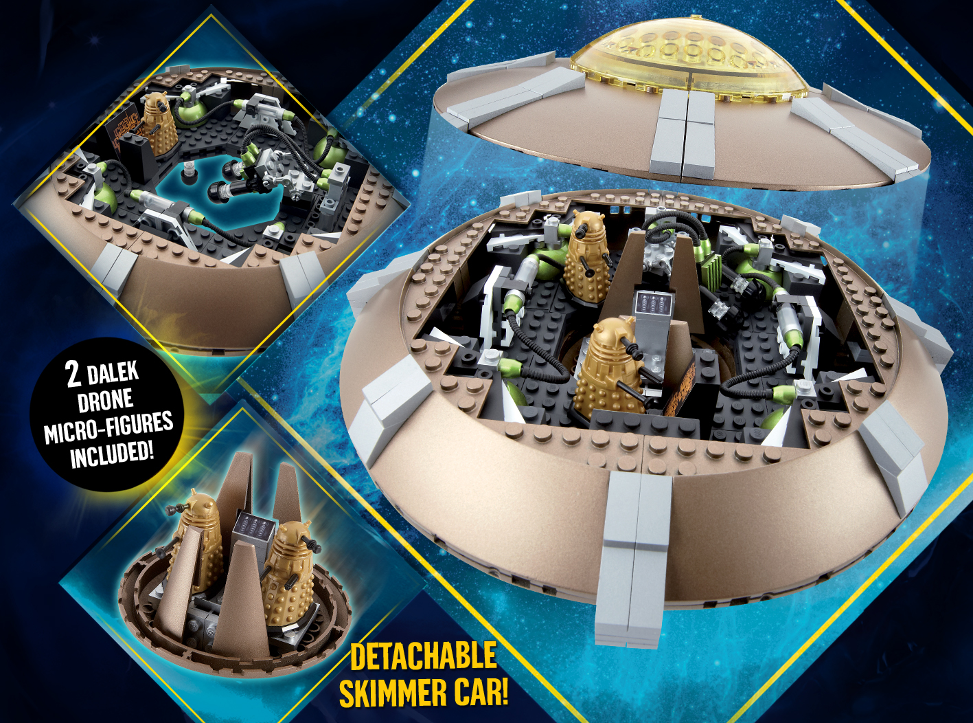 Character Building Dalek Spaceship Set