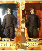 The official Character Options The Doctor 12 inch comes with blue or red backing
