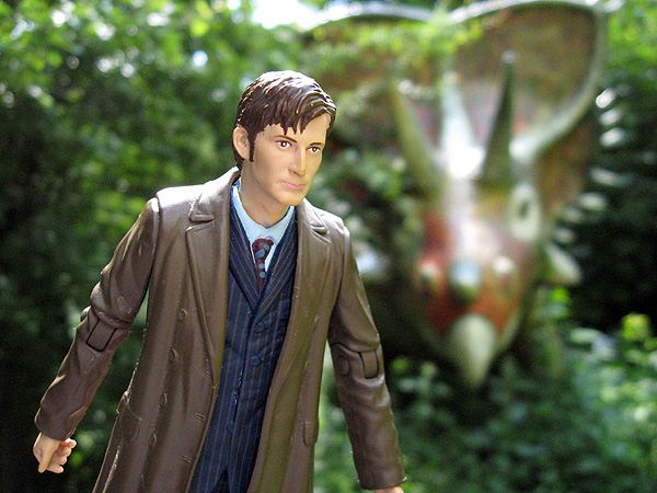 David Tennant's The Doctor Tenth Doctor Who Action Figure with Dinosaur