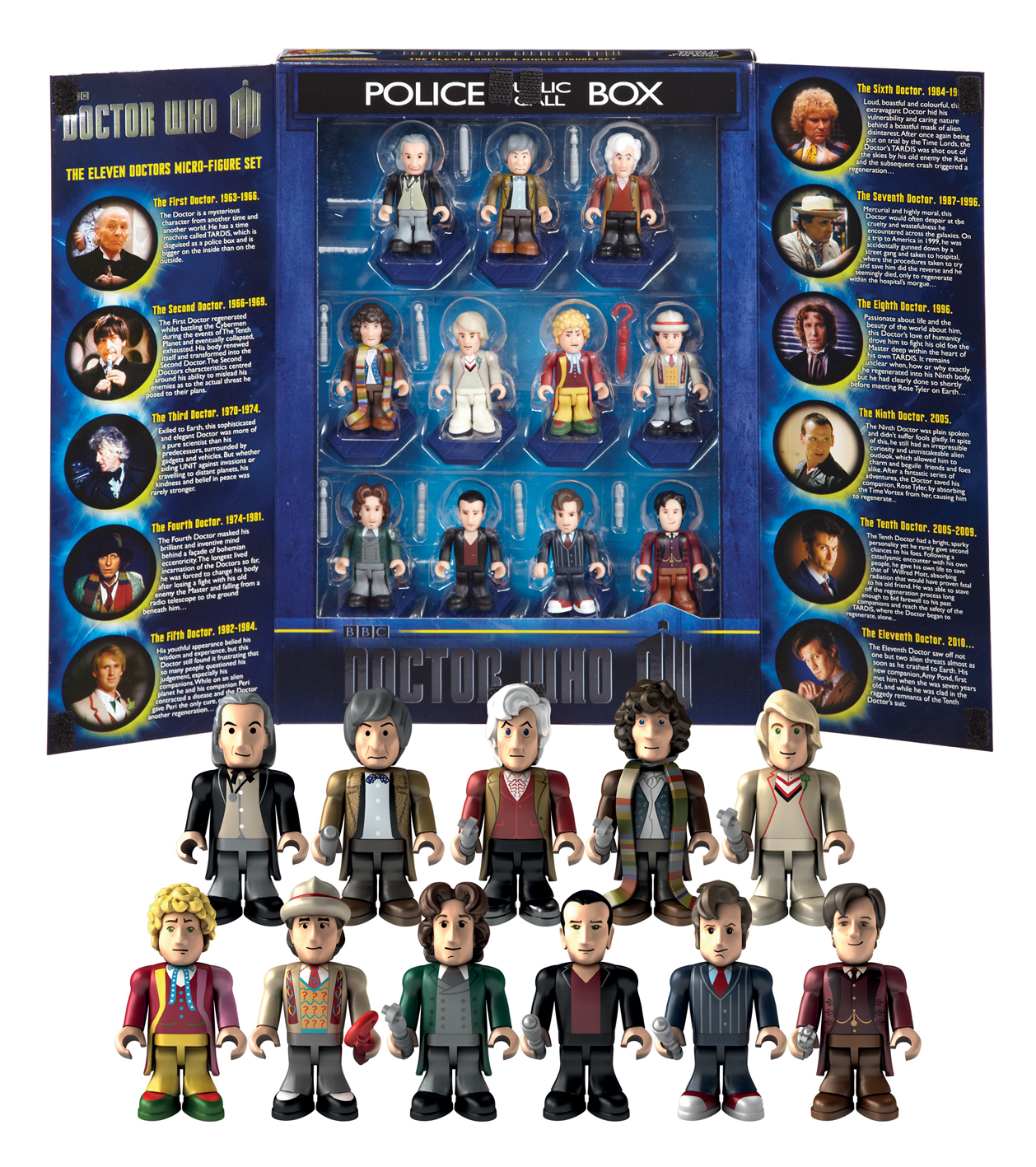 Character Building 50th Anniversary Eleven Doctors Micro-Figures