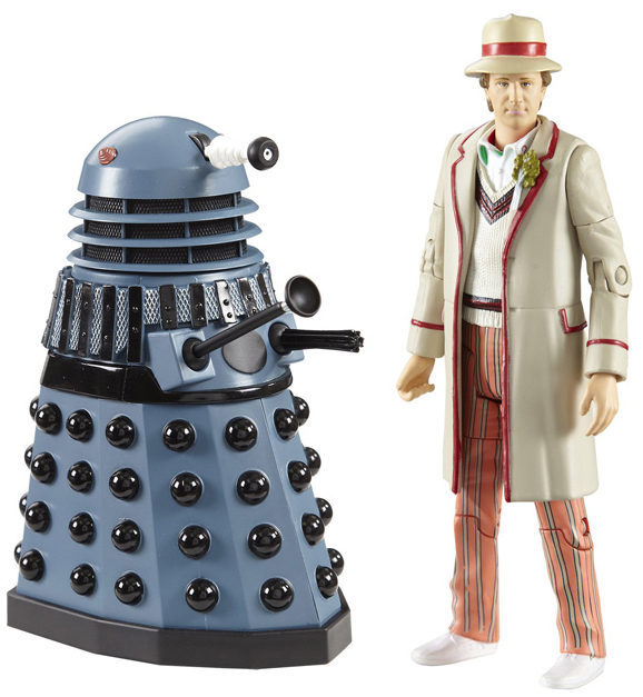 Fifth Doctor with Dalek