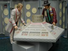 The Fifth Doctor, Fourth Doctor & Dapol Classic Tardis Cosole