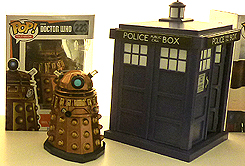 Funko Pop Dalek and Tardis