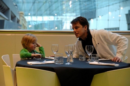 Oliver with John Barrowman - This Image is Oliver's Copyright Used by Kind Permission.  Not to be Reproduced.