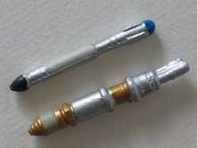The Doctor Sonic Screwdriver accessory and The Master Laser Screwdriver accessory