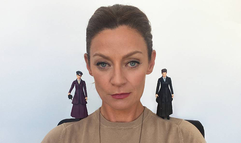 Michelle Gomez with Missy Figures