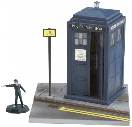 Micro Universe TARDIS with the Doctor Figure