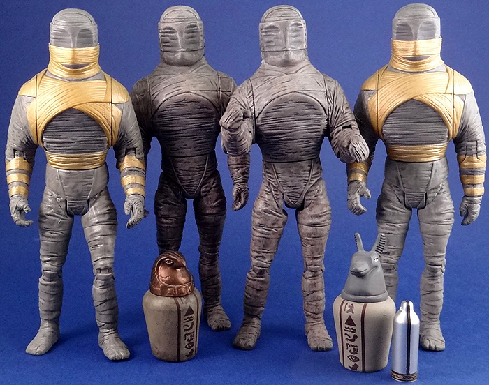 Pyramids of Mars Set Mummy Versus Original Version Mummy