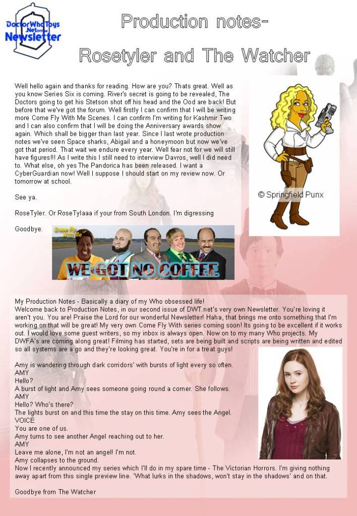 Doctor Who Toys Newsletter Issue 2