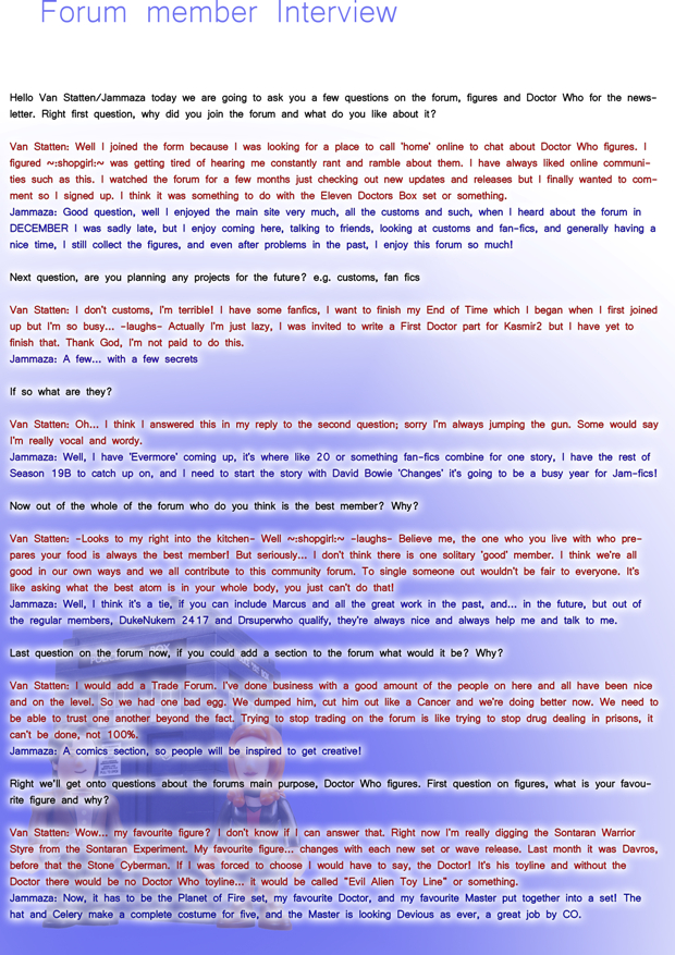 Doctor Who Toys Newsletter Issue 3