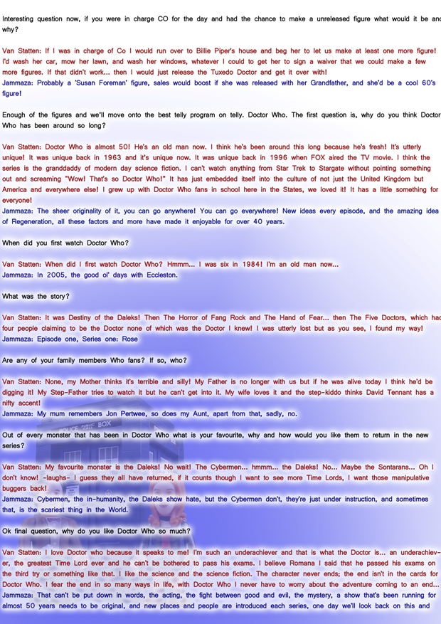 Doctor Who Toys Newsletter Issue 3