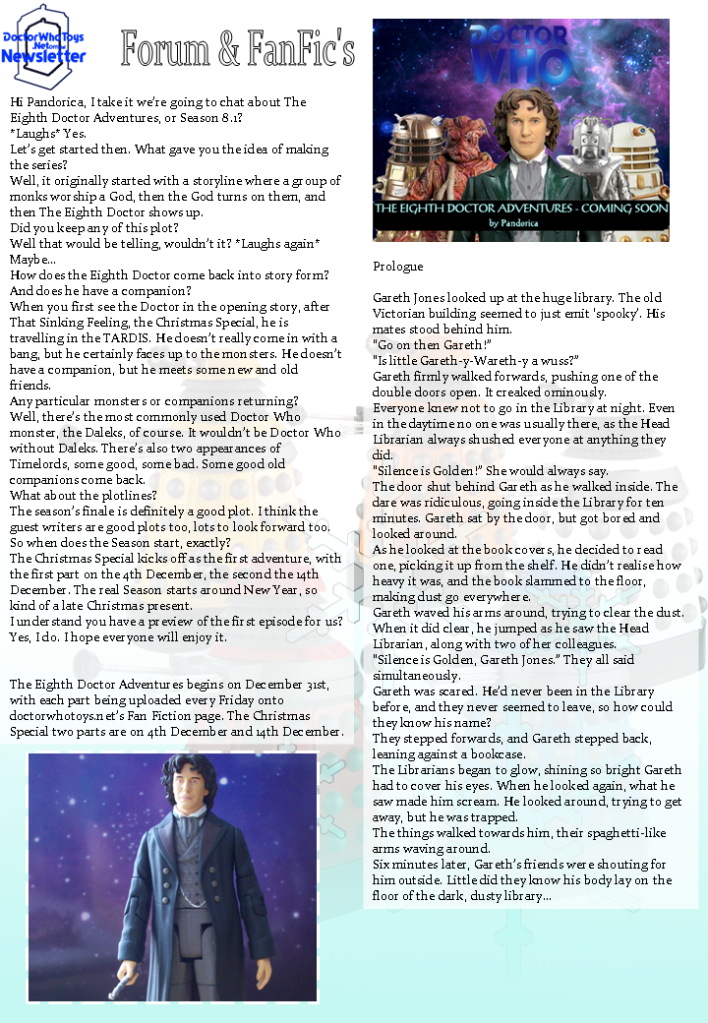 Doctor Who Toys Newsletter