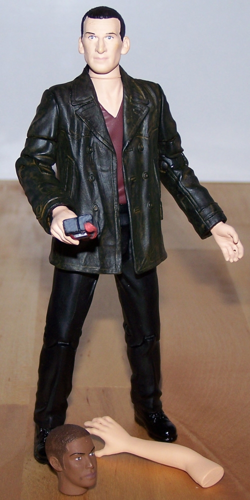The Ninth Doctor with Auton Arm, Auton 'Mickey' Head and Anti Plastic Bomb