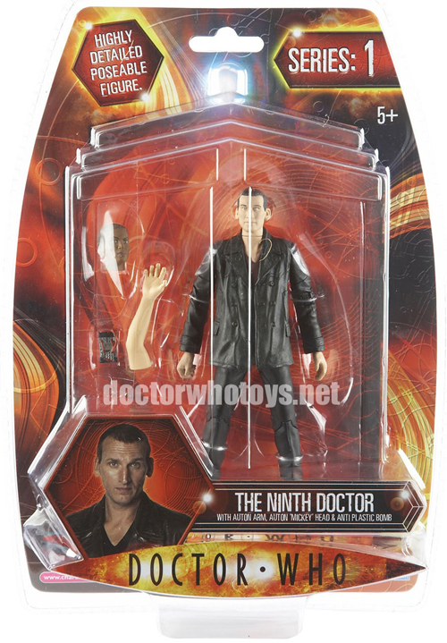 The Ninth Doctor with Auton Arm, Auton Mickey Head and Anti Plastic Bomb - Revised June 2008 Packaging