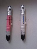 Dex's customised Pink Sonic Screwdriver alongside the original