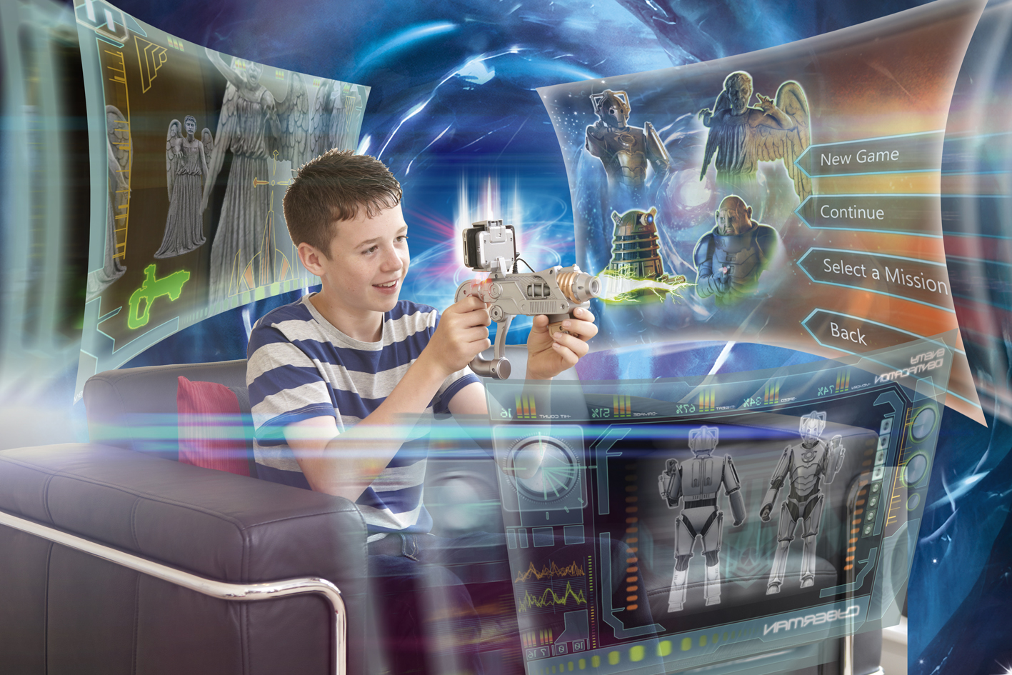 Cleric Wars App on the Doctor Who QLA Device