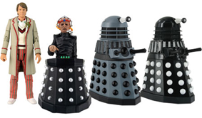 Resurrection of the Daleks Collectors Set - Fifth Doctor Peter Davison, Davros (Terry Molloy), Dalek Resurrection and Supreme Dalek