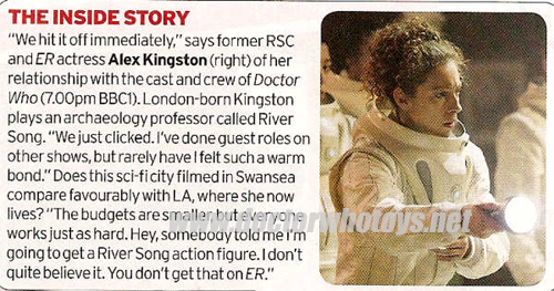 Alex Kingston Radio Times Interview on River Song Action Figure