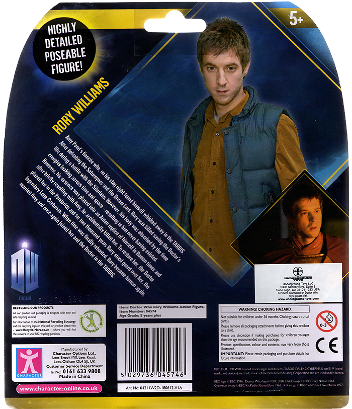 Rory Williams Variant Brown Jacket Action Figure