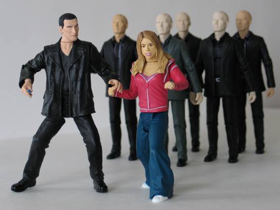 The Ninth Doctor and Autons from the episode Rose