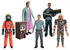 Series 2 Action Figures: The Doctor in Space Suit, Grandma Connolly & The Wire, Toby, Mickey Smith and Hoix