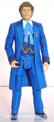 The Sixth Doctor Colin Baker in Blue Coat as seen in the BBC webcast Real Time