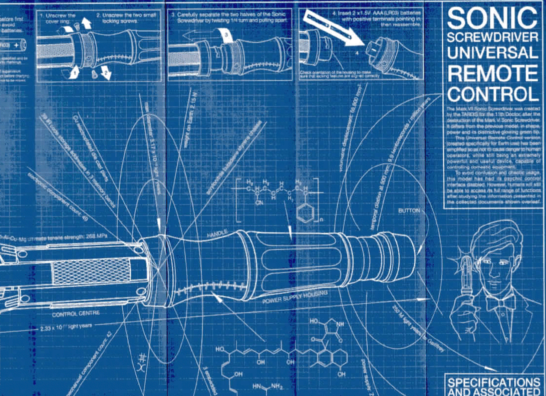 The Wand Company Sonic Screwdriver Universal Remote Control Instructions