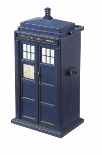 Micro Universe Tardis Collector Case exterior with carrying handle