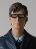 10th Doctor in Blue Suit with Glasses and Red Plimsoles