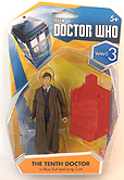 3.75 Inch Tenth Doctor in Blue Suit and Long Coat Figure