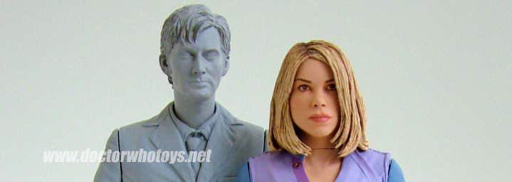 Tenth Doctor Original Sculpt & Rose Tyler Version 2 Original Sculpt - All images exclusively approved for use only on doctorwhotoys.net by Designworks, Character Options and BBC