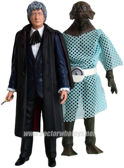 The Third Doctor Jon Pertwee & Sea Devil Forbidden Planet 2009 Exclusive