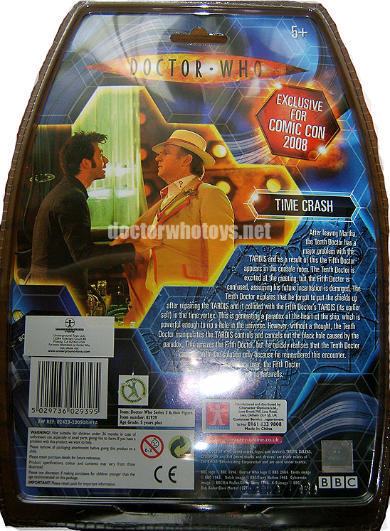 US SDCC Time Crash Set Cardback