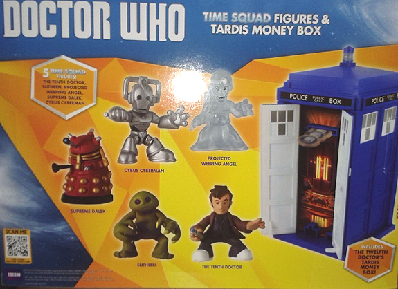 Time Squad Figures and 12th Doctor Tardis Money Box