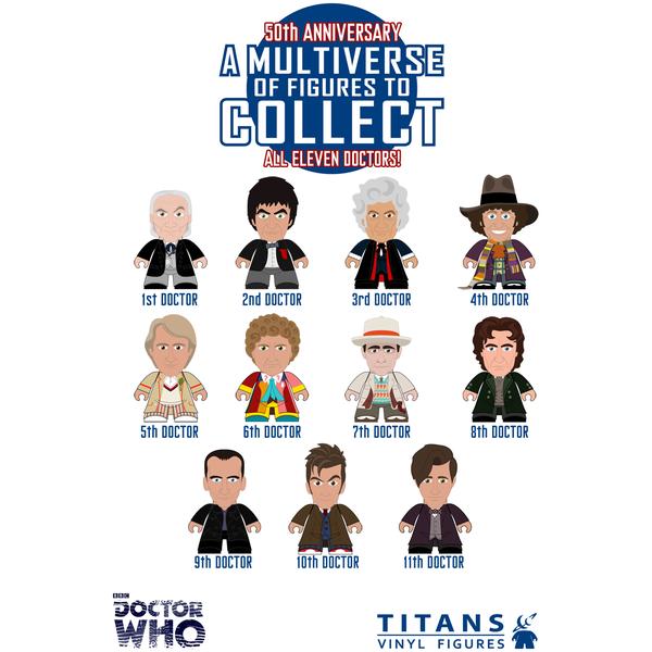 Titans Mini Vinyl Doctor Who Figures Wave 3 The 11 Doctors
