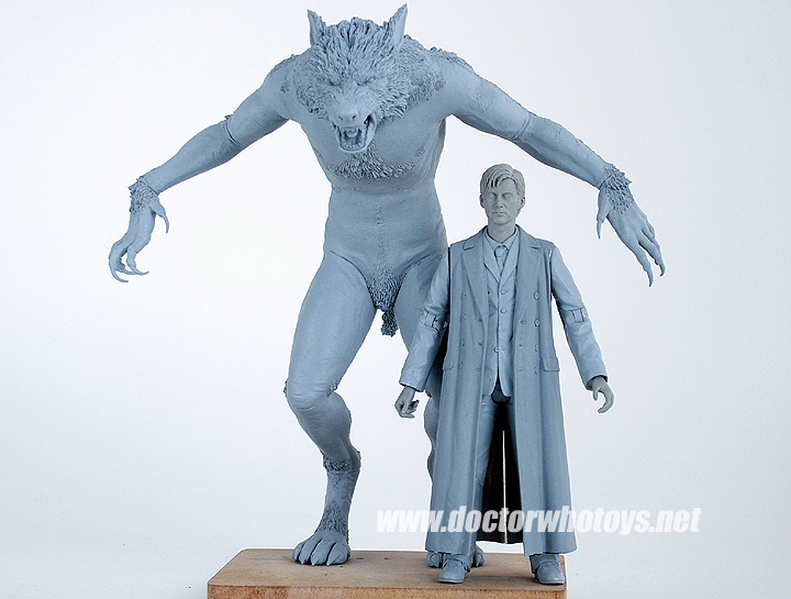Werewolf & Doctor Original Sculpts - All images exclusively approved for use only on doctorwhotoys.net by Designworks, Character Options and BBC