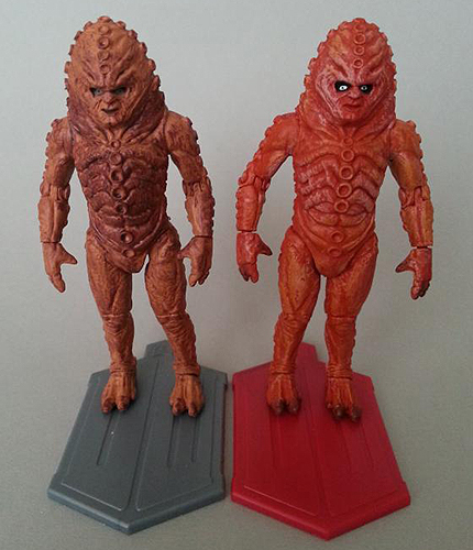 Zygon Comparison - Single Carded Vs The Day of the Doctor Set